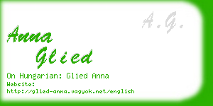 anna glied business card